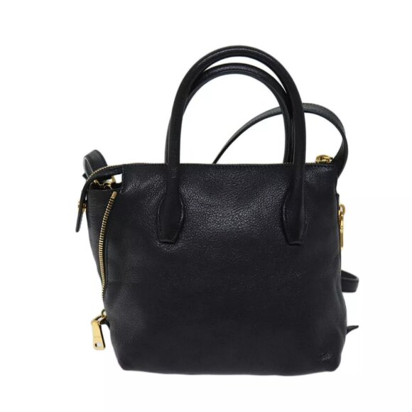 Miu Miu Hand Bag Leather 2way Black - Picture 2 of 11